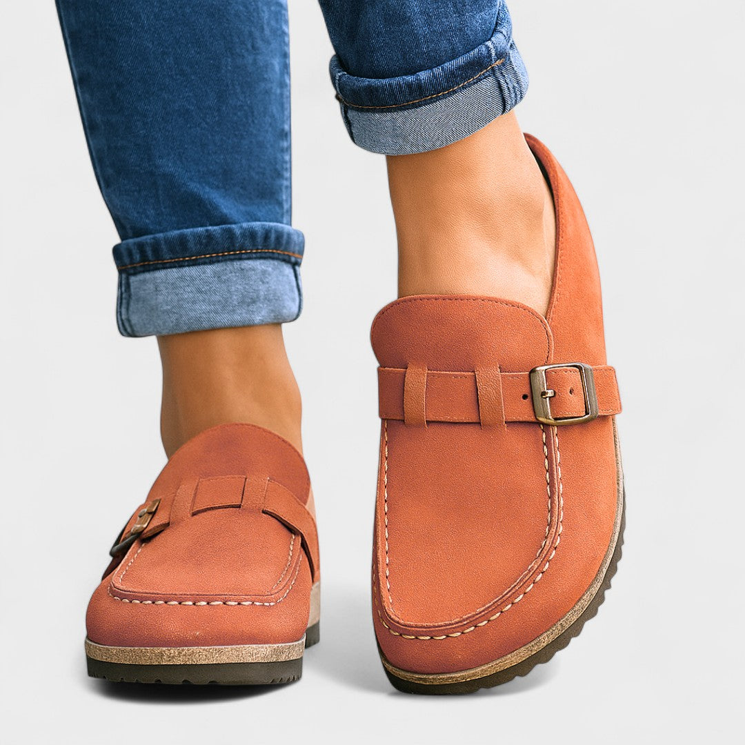 Inês - Mocassins en Daim avec Détail Boucle