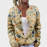 Cláudia - Cardigan Floral de Outono