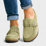 Inês - Mocassins en Daim avec Détail Boucle