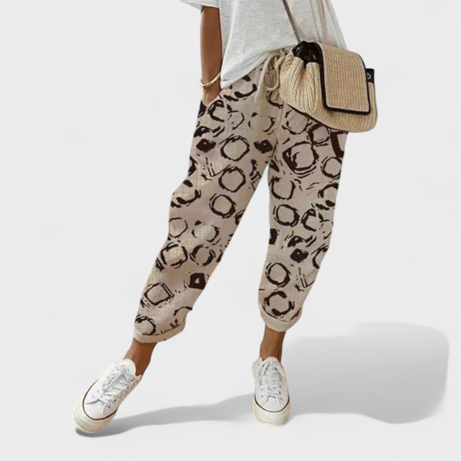 Francisca – Pantalons en lin contemporains et décontractés