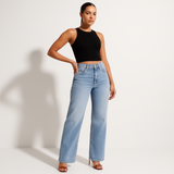 Aline - Jeans Élastiques à Taille Moyenne