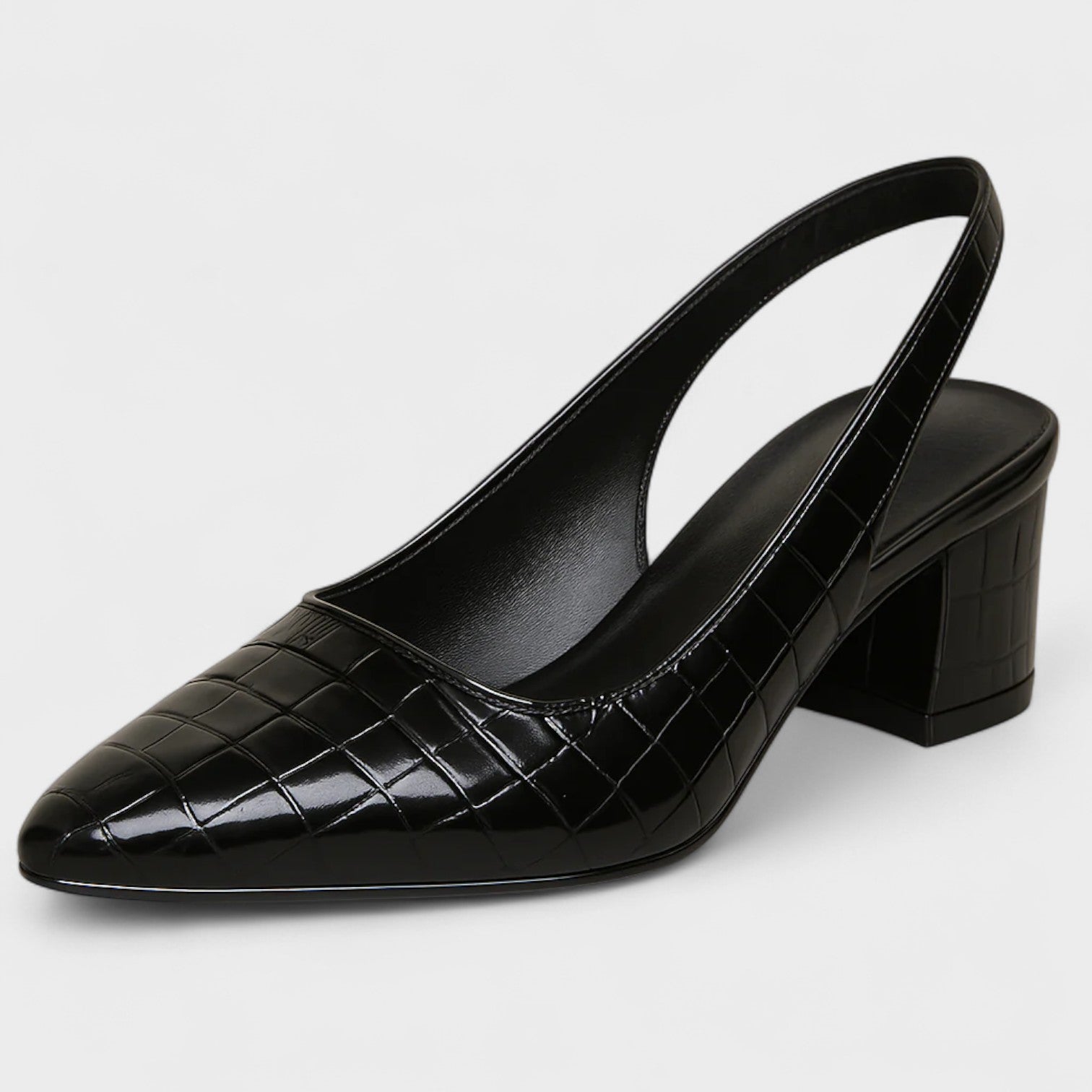 Vera – Escarpins en cuir crocodile
