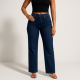 Aline - Jeans Élastiques à Taille Moyenne