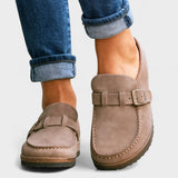 Inês - Mocassins en Daim avec Détail Boucle