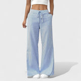 Maria - Pantalons Amples et Confortables avec Finitions Élégantes