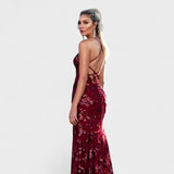 Robe Longue Éclatante avec Paillettes Sol
