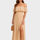 Beatriz - Robe maxi à épaules dénudées