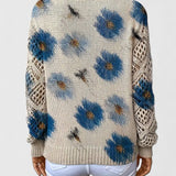 Catarina - Pull en tricot à motif floral
